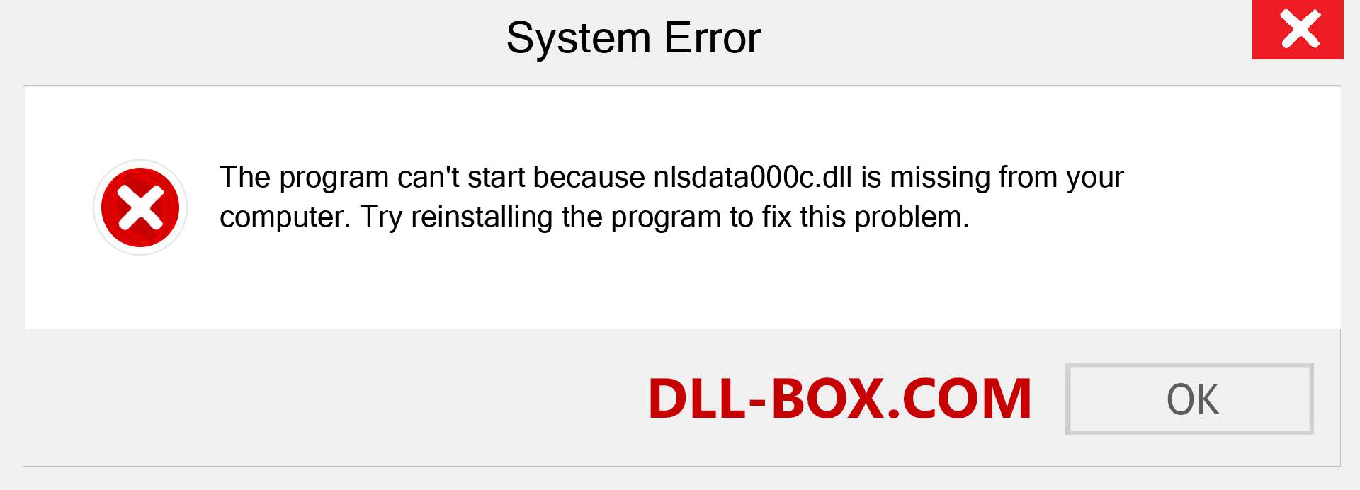  nlsdata000c.dll file is missing?. Download for Windows 7, 8, 10 - Fix  nlsdata000c dll Missing Error on Windows, photos, images
